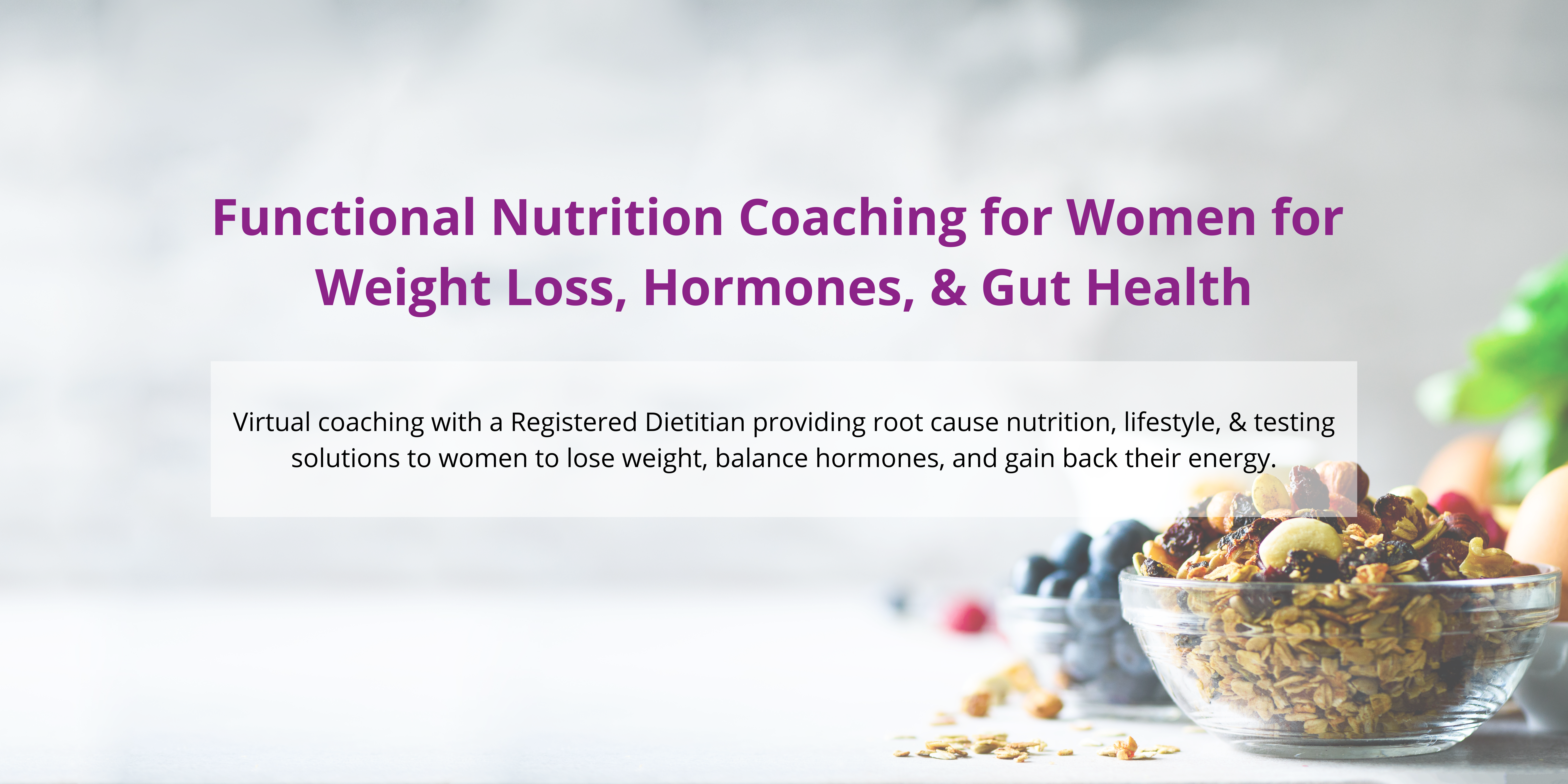 Functional Nutrition Coaching for Women for Weight Loss, Hormones, & Gut Health